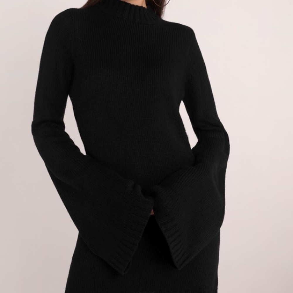 Black sweater dress